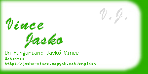 vince jasko business card